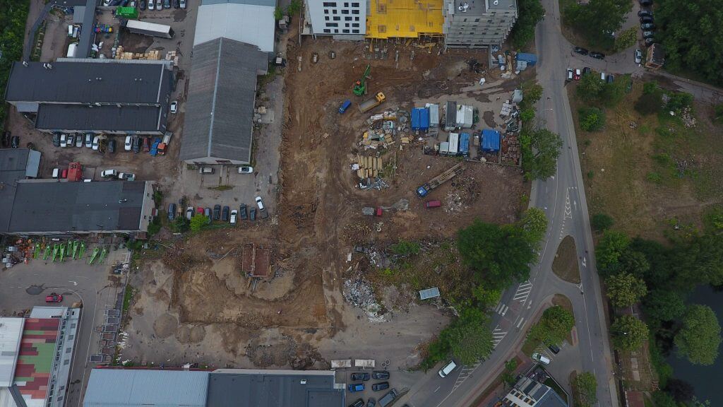 Paparčių namai 2 etapas (Utenos g. 41A) - Daugiabutis - statybų nuotraukos