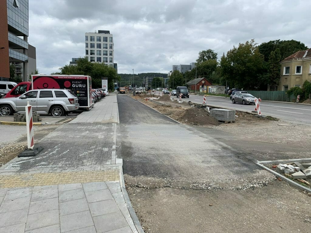 Kernavės g. (Kernavės g.) - Bike path, Street - construction photos