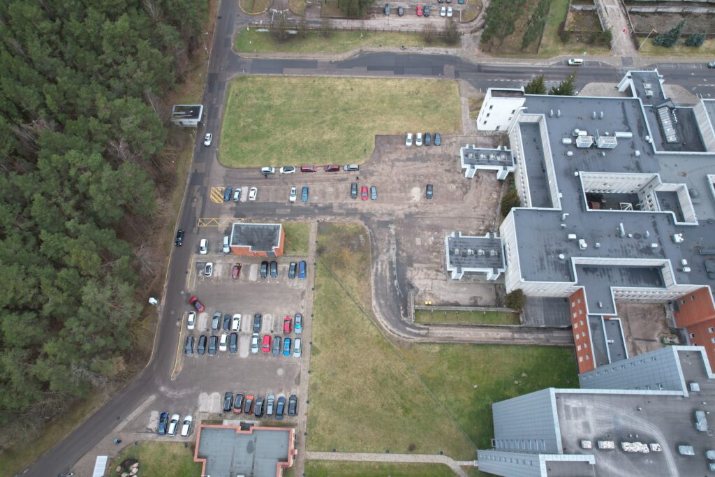 RVUL stovėjimo aikštelės (Šiltnamių g. 29) - Parking facility - construction photos