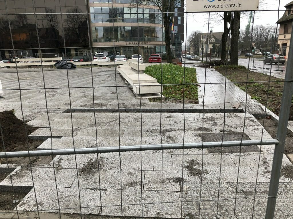 Ferdinando skveras (Jūros g., Gegužės g., Bokštų g., Krovėjų g.) - Square - construction photos