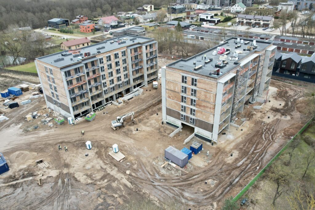 Matau Kauną 1 etapas (Antakalnio g. 42) - Daugiabutis - statybų nuotraukos