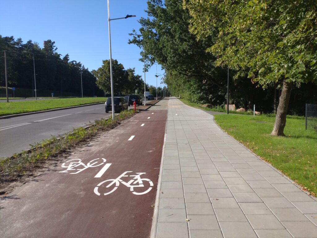Baltupio g. dviračių takas iki Didlaukio g. (Baltupio g.) - Bike path - construction photos