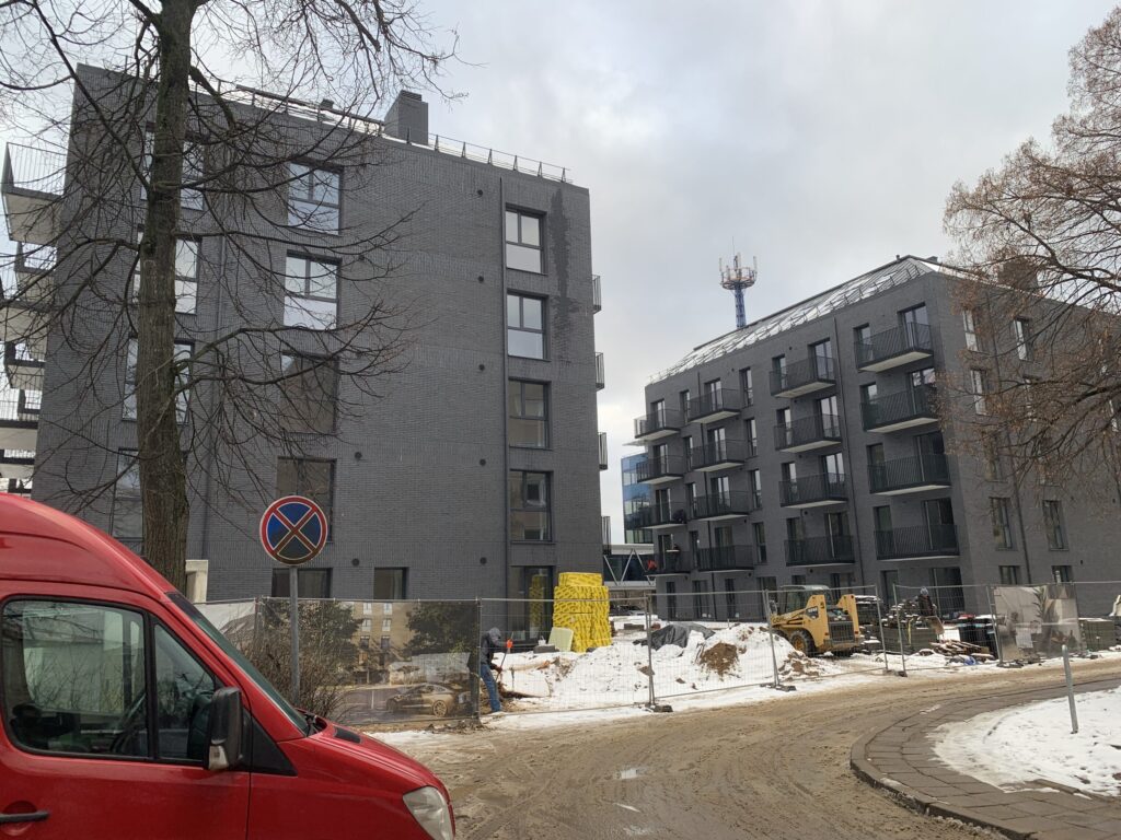 Skvero namai 1 etapas (T. Ševčenkos g. 25) - Hotel, Multi apartment - construction photos