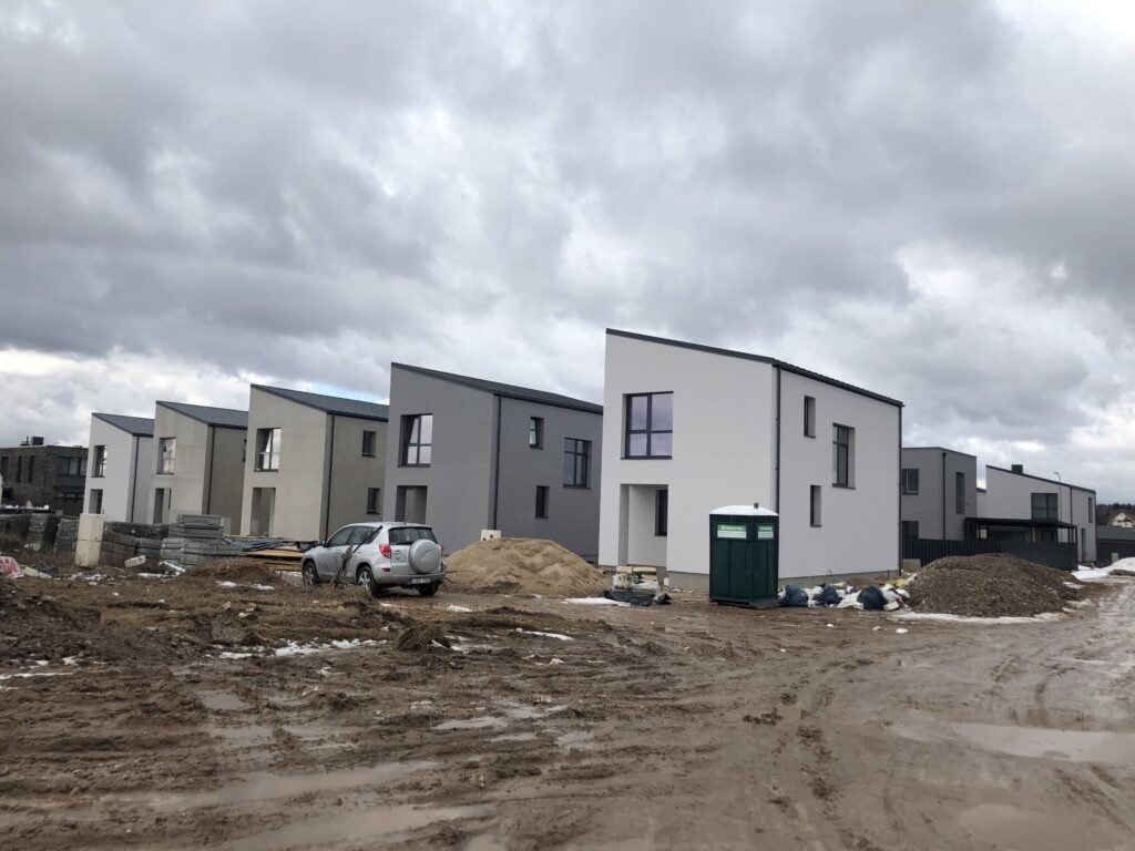 Girdavos g. 20, 22, 24, 26, 28 (Girdavos g. 20, 22, 24, 26, 28) - Private house community - construction photos