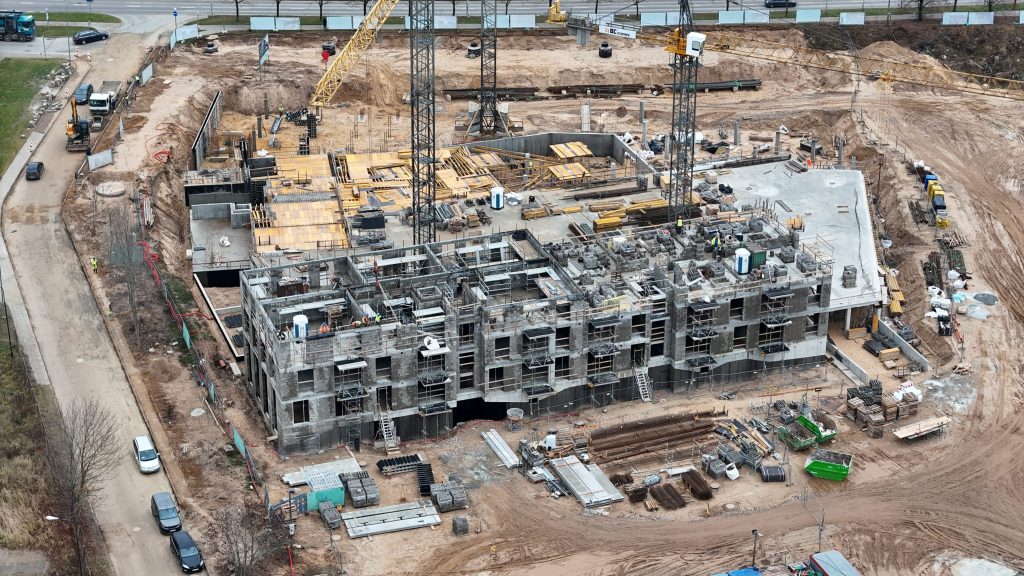 Green Wave 1 etapas (Jazmino, Melisos) (Pumpėnų g. 2) - Multi apartment - construction photos