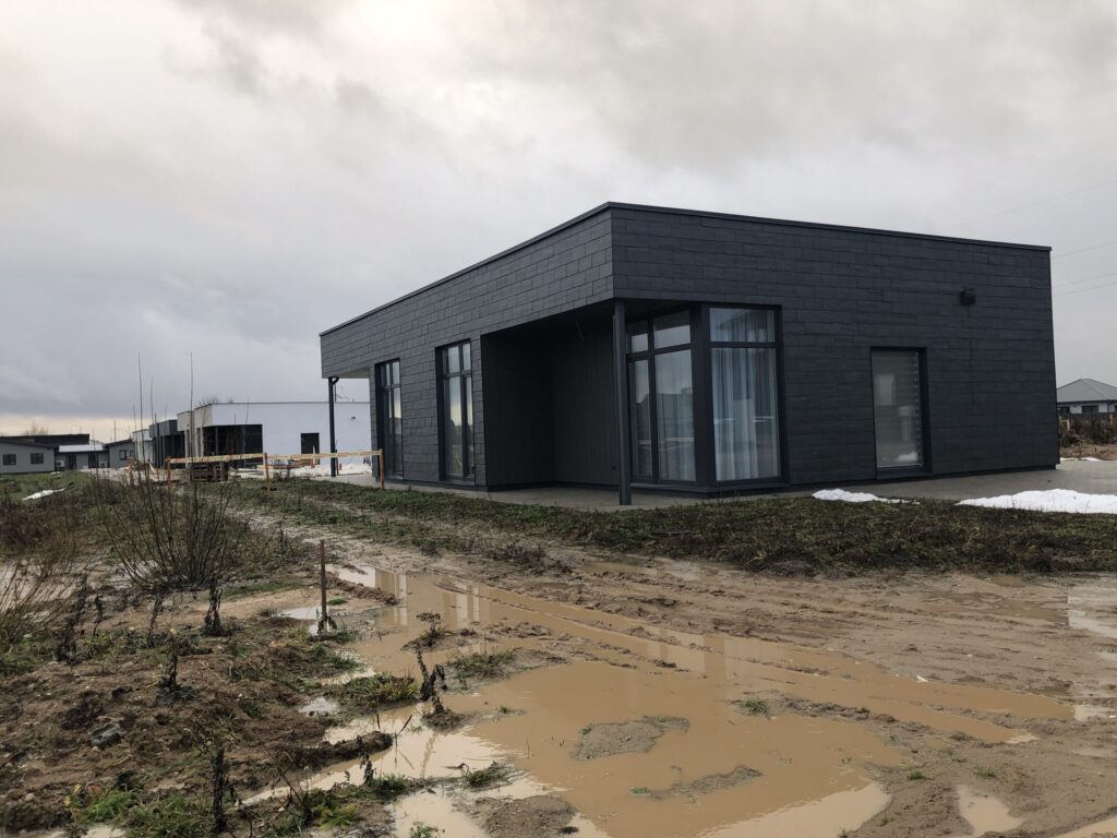 Žuvinto namai (Žuvinto g. ) - Row housing - construction photos