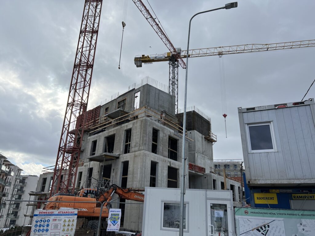 Žvėryno City (Paribio g. 12) - Multi apartment - construction photos