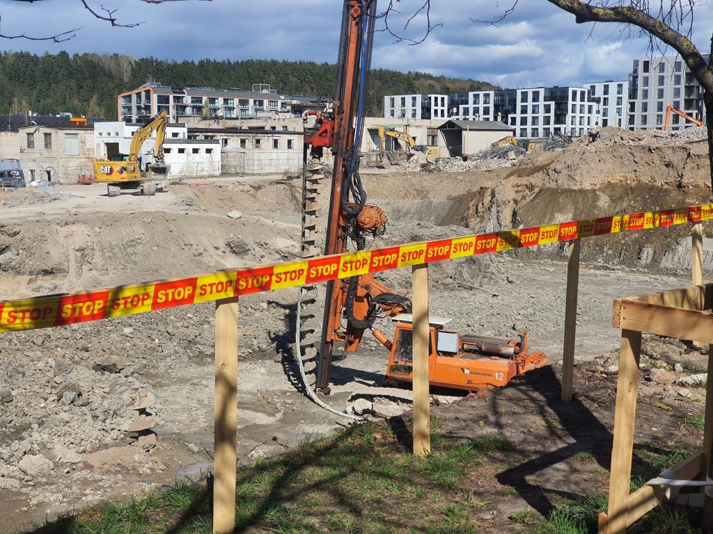 Remarco 1 etapas (Drujos g. 2) - Pārtikas veikals, Biroju centrs - būvdarbu attēli