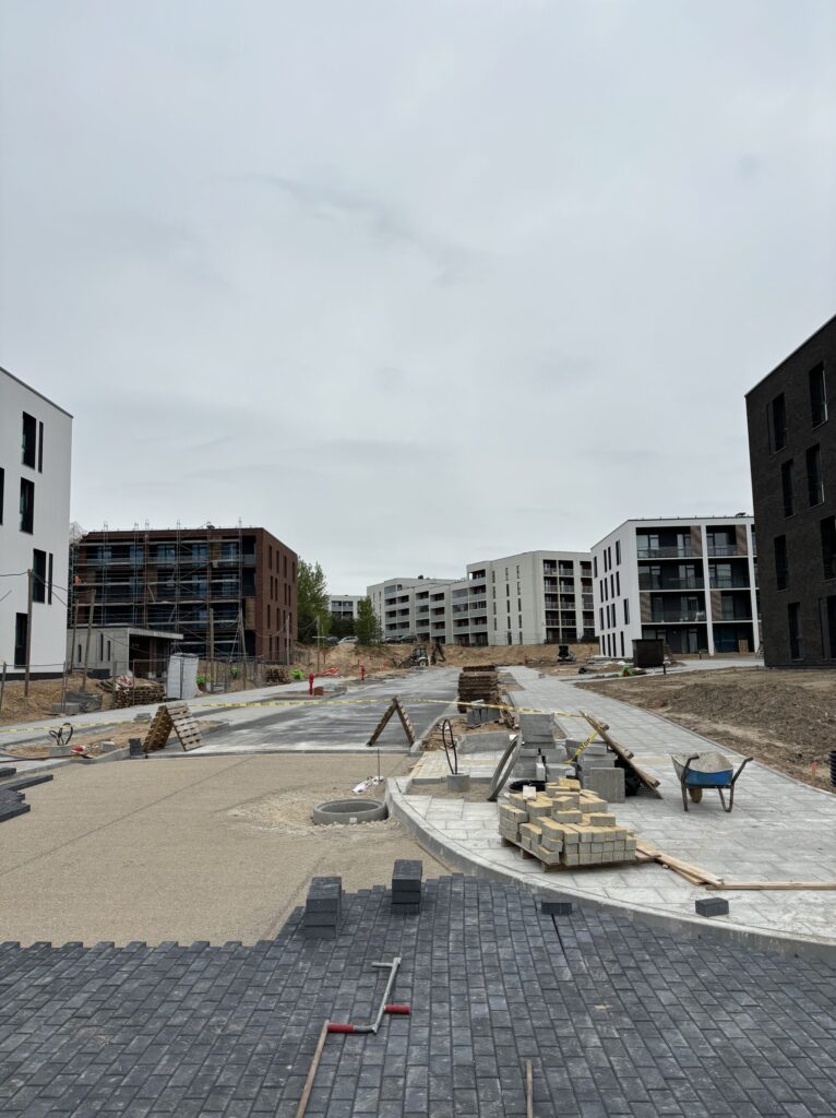 Karaliaučiaus g. atkarpa, Vištyčio g., J. Bretkūno g. atkarpa (Karaliaučiaus g., Vištyčio g., J. Bretkūno g.) - Bike path, Street - construction photos
