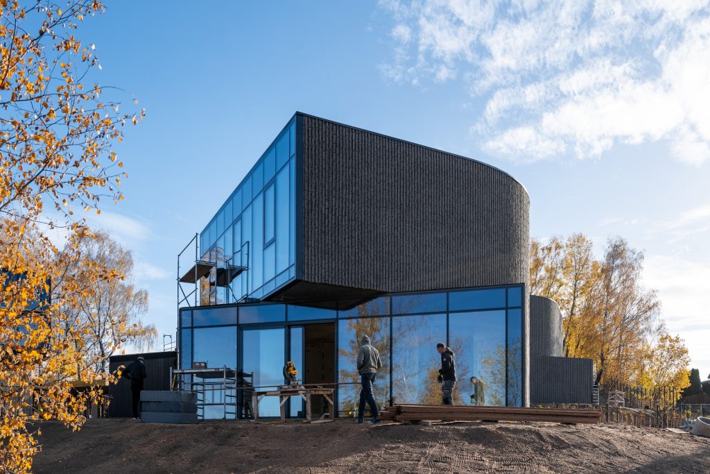 Duonos kalnas 1 etapas (Duonos Kalno g. 20, 22, 24, 26) - Private house community - construction photos