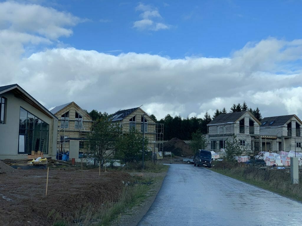 Versmių parkas (Versmių g. 2, 4, 6, 7, 8, 9, 10, 11, 12, 13, 15, 16, 17, 19 - 47) - Land plots, Private house community - construction photos