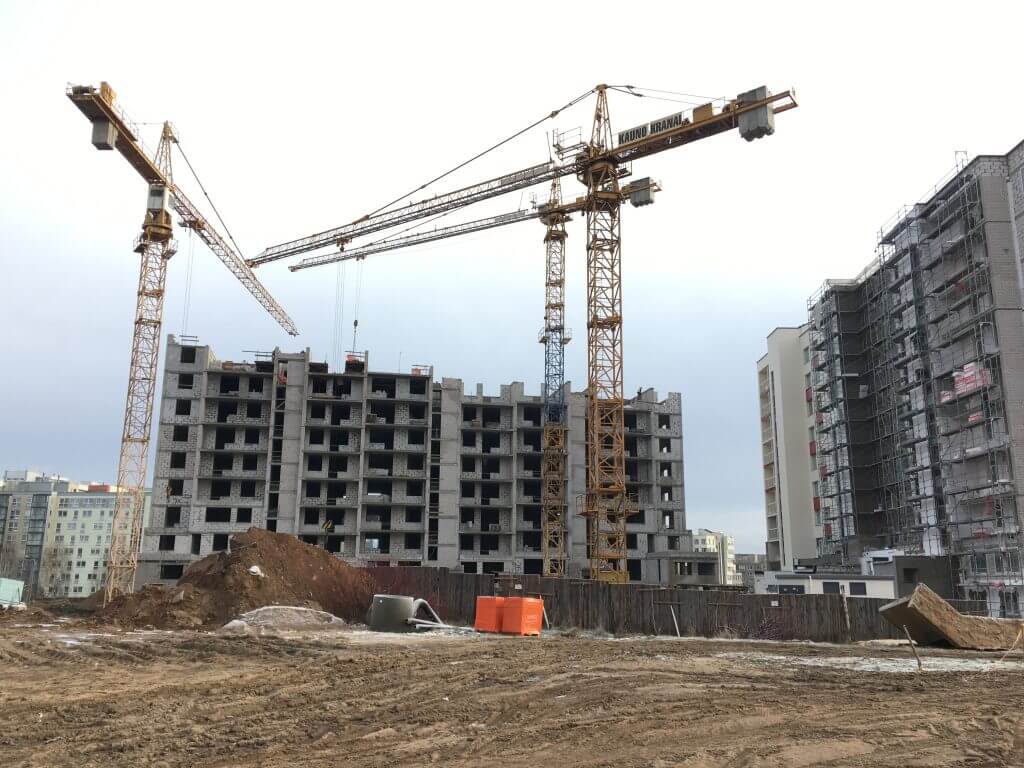 Leičių kiemas 2 etapas (Leičių g. 11) - Multi apartment - construction photos