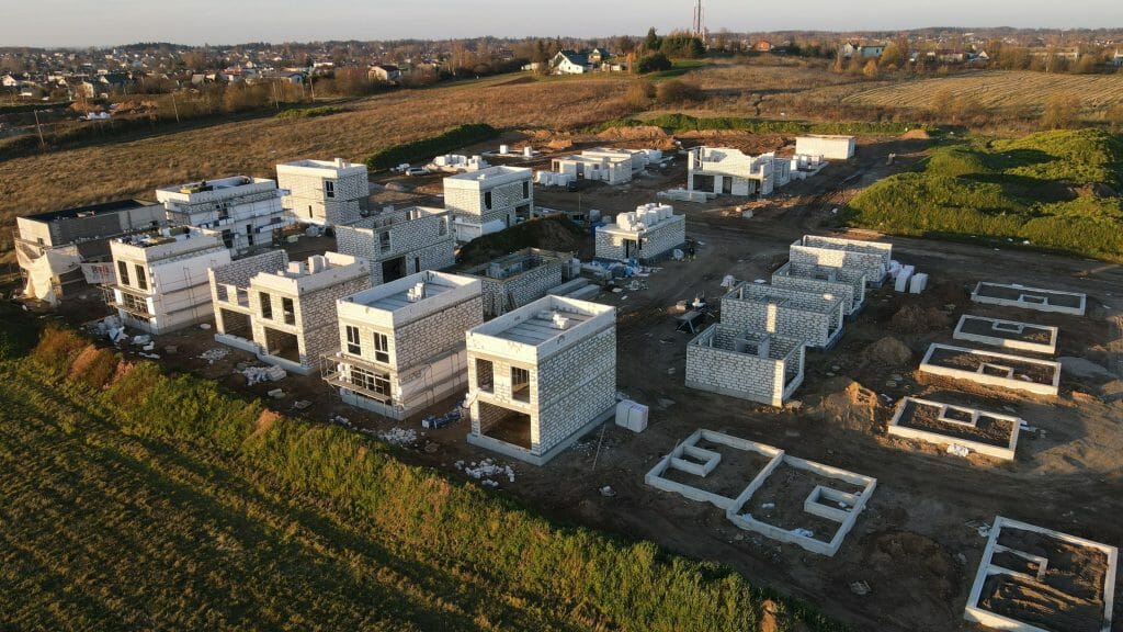 Hetitų g. namai (Hetitų g. 1, 2, 3, 4, 5, 6, 7, 8, 9, 10, 11, 12, 14, 16, 22, 24, 26, 28, 32, 33, 34, 35, 36, 37, 39, 41, 43, 47, 49) - Private house community - construction photos