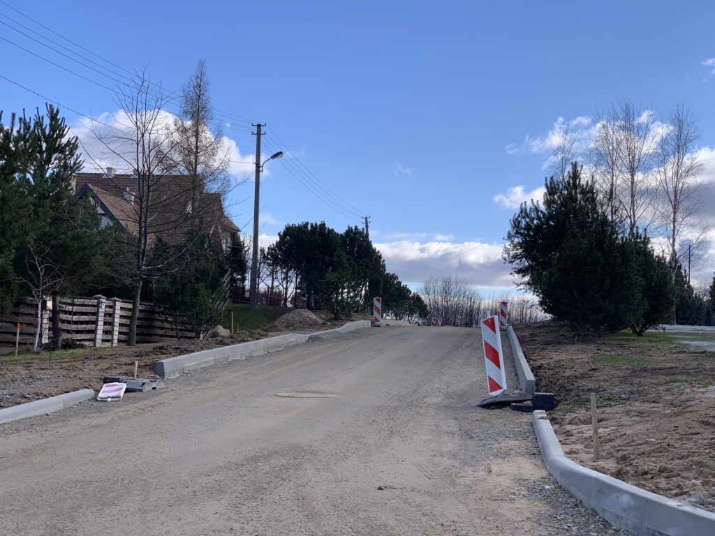 Tauralaukio gyvenvietės gatvės (Vėjo g., Virkučių g., Uosių g., Žvaigždžių g., Vaivorykštės g., Griaustinio g., Lietaus g., Slengių g., Arimų g., Akmenų g., Debesų g., Smėlio g.) - Street - construction photos