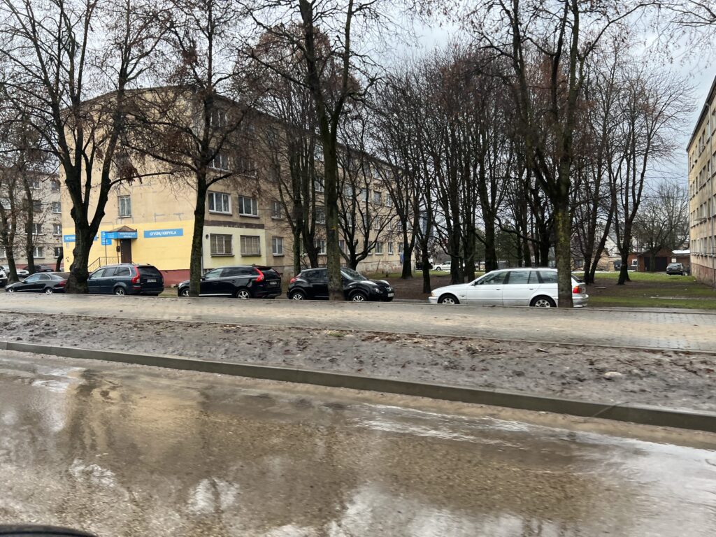 M. K. Čiurliono, Tunelio, K. Baršausko g. dviračių takas (M. K. Čiurliono g., Tunelio g., K. Baršausko g.) - Bike path - construction photos