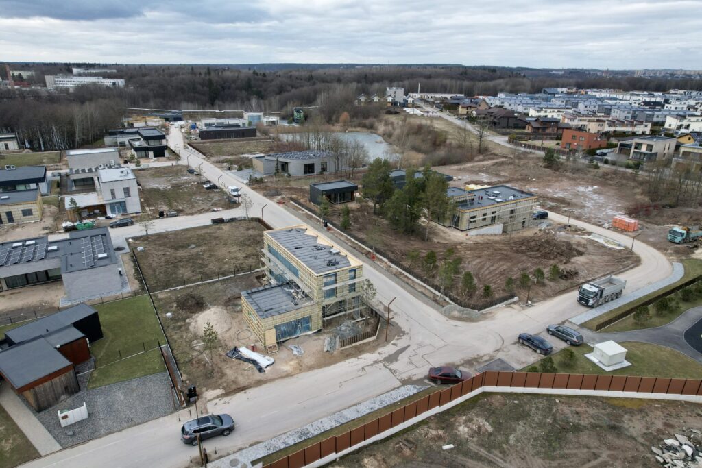 NOA namai (Perkūno al., Pūgos al., Kaitros al., Vandenio al.) - Private house community - construction photos