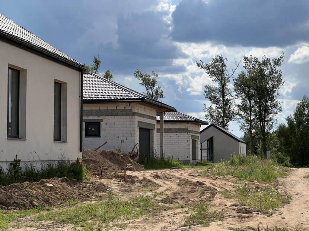 Vorupės namai (Papiškių g., Vorupės g.) (Vorupės g. 66, 68, 74, 76, Papiškių g. 45, 47, 49, 51) - Row housing - construction photos