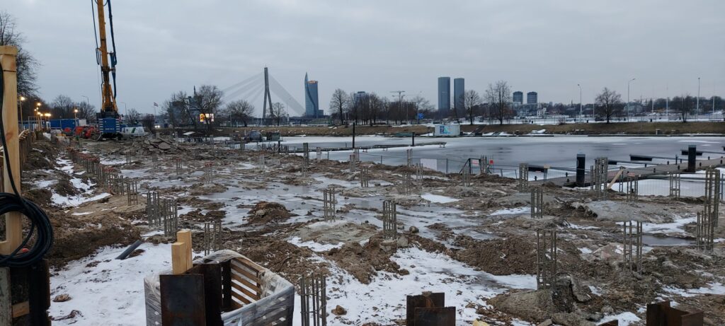 Jahtklubs un daudzfunkcionālais izklaides un atpūtas komplekss “ExPorto” (Eksporta iela 1A) - Kita komercija, Pakrantė - statybų nuotraukos