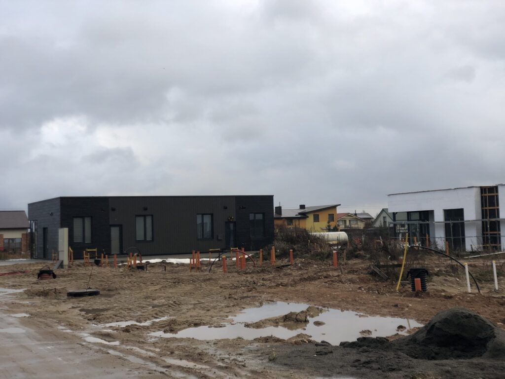 Žuvinto namai (Žuvinto g. ) - Row housing - construction photos