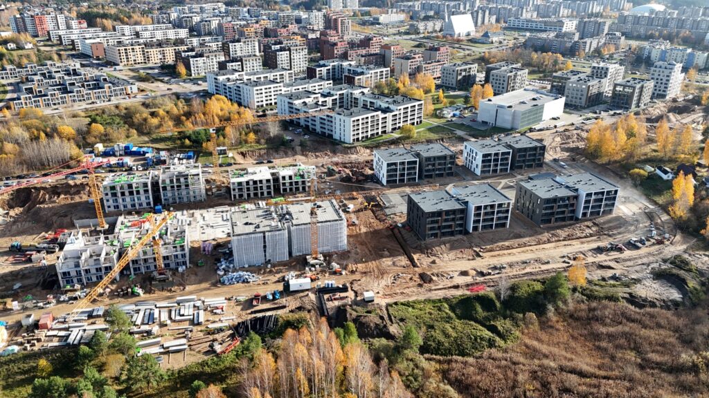 Vyšnios 2 etapas (Karaliaučiaus g. 29, 31) - Multi apartment - construction photos