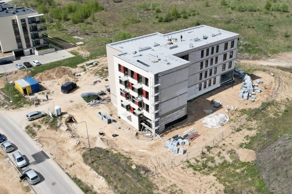 Naujasis Antakalnis (Duburio namas) (Duburio g. 4) - Multi apartment - construction photos