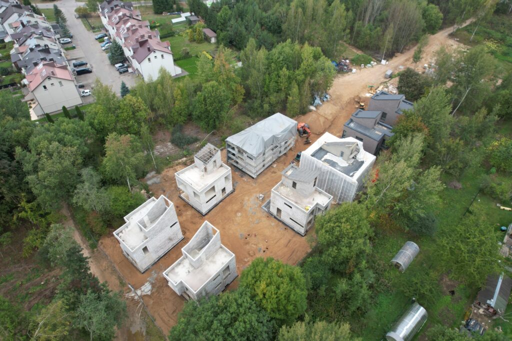 Visorių 21 (Visorių g. 21) - Row housing - construction photos
