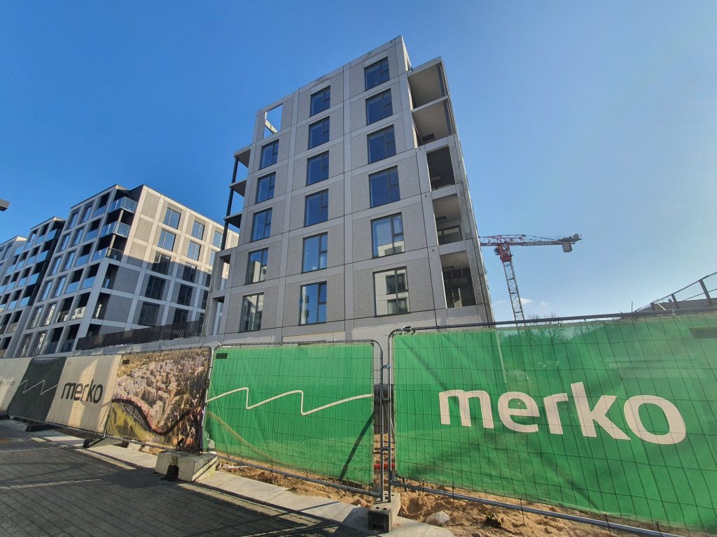 Vilnelės skverai 4 etapas (Manufaktūrų g. 7) - Daudzdzīvokļu nams - būvdarbu attēli