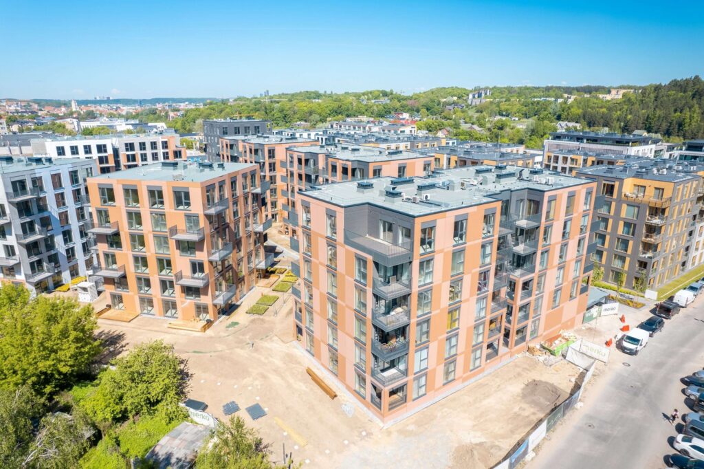 Vilnelės skverai 2 etapas (Manufaktūrų g. 7) - Multi apartment - construction photos