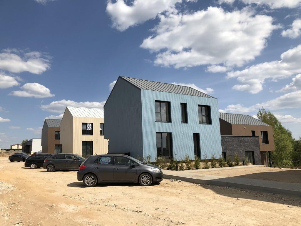 Voverės namų kvartalas (Piliavos g.) - Row housing - construction photos