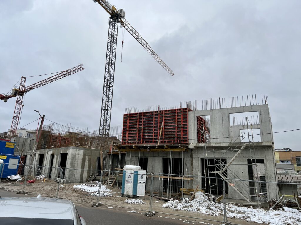 Žvėryno City (Paribio g. 12) - Multi apartment - construction photos