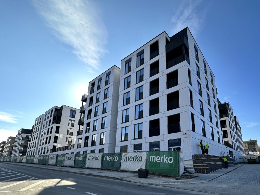 Vilnelės skverai 3 etapas (Manufaktūrų g. 7) - Korterelamu - ehituse fotod