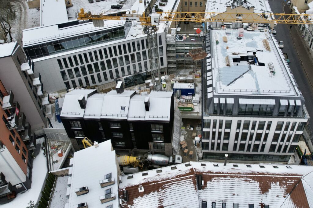 Lietuvos draudimo administracinis B10 (J. Basanavičiaus g. 10) - Multi apartment, Office center - construction photos