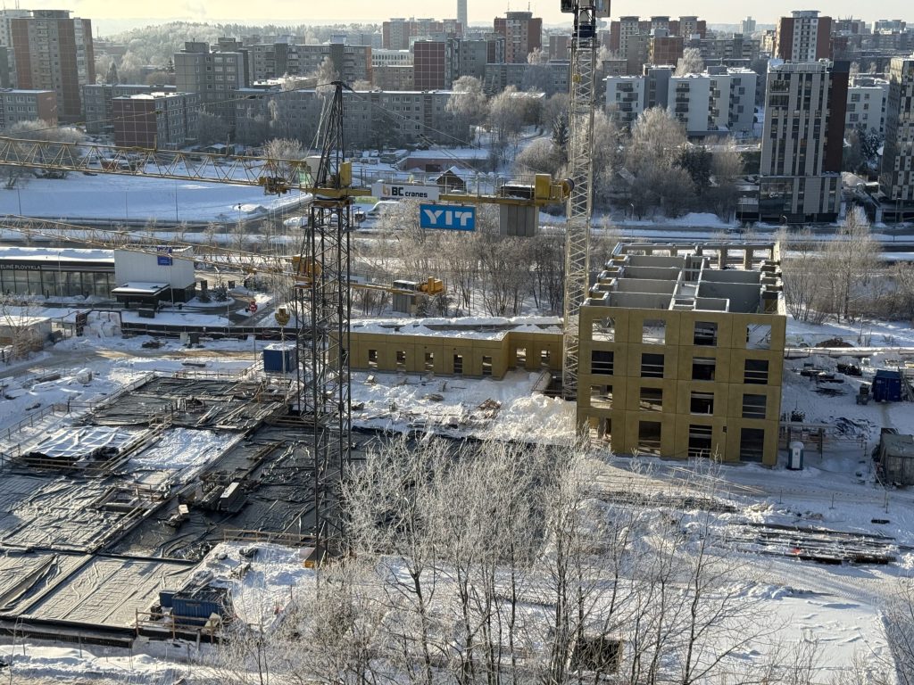 Virš šilų rytai A korpusas (Vito Lingio g. 8) - Multi apartment - construction photos