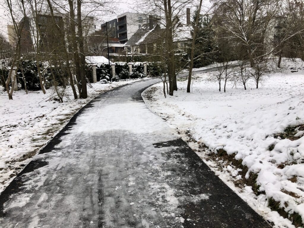 Pėsčiųjų takas nuo Manufaktūrų g. iki Vilnios (Manufaktūrų g.) - Pedestrian path - construction photos