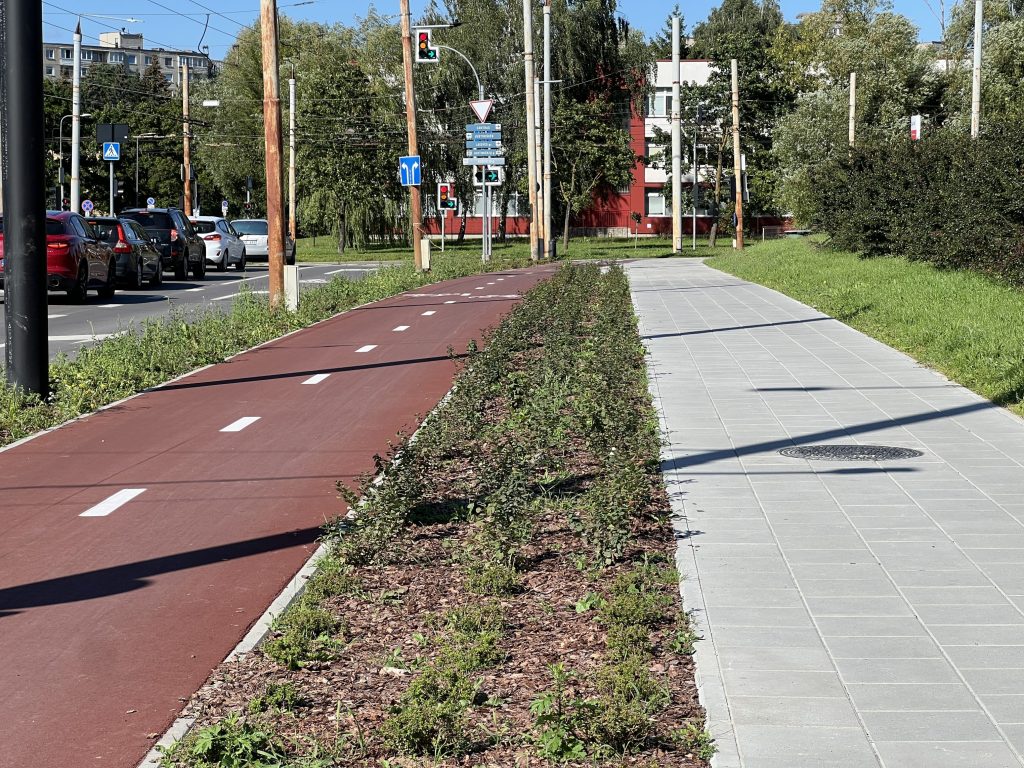 Viršilų g. nuo V. Lingio g. iki Justiniškių g. (Viršilų g.) - Bike path, Street - construction photos