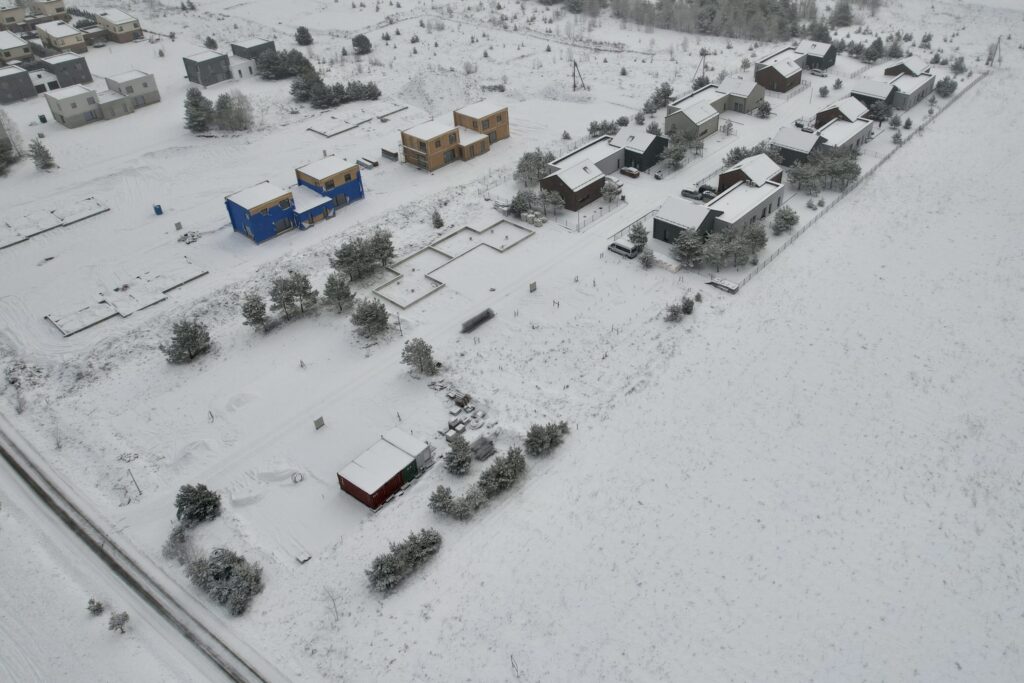 Draugystės slėnis (Užukampio g. 10, 12, 14, 16, 18, 20) - Row housing - construction photos