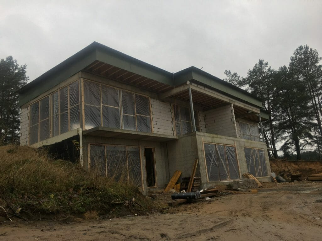 Terasų g. 21 (Terasų g. 21) - Row housing - construction photos