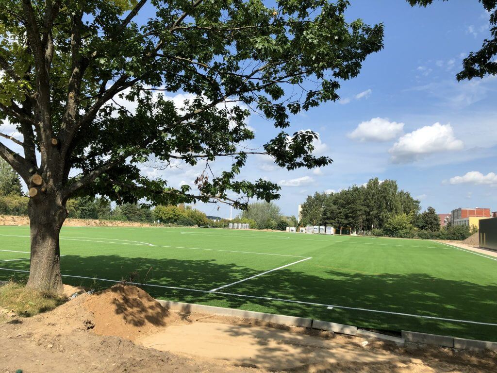 Ryto gimnazijos stadionas (Dariaus Gerbutavičiaus g. 9) - Sporta būve - būvdarbu attēli