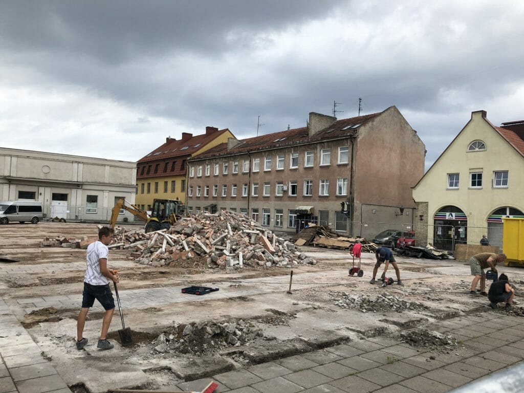 Turgaus aikštė (Turgaus a.) - Laukums - būvdarbu attēli