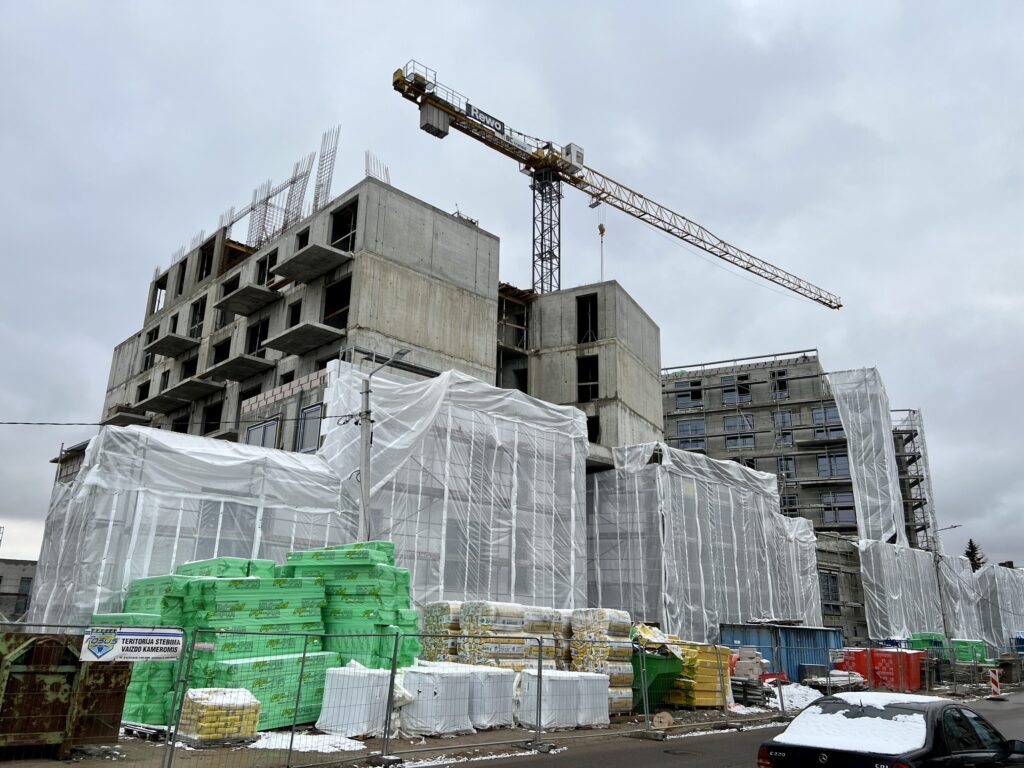 Žvėryno City (Paribio g. 12) - Multi apartment - construction photos