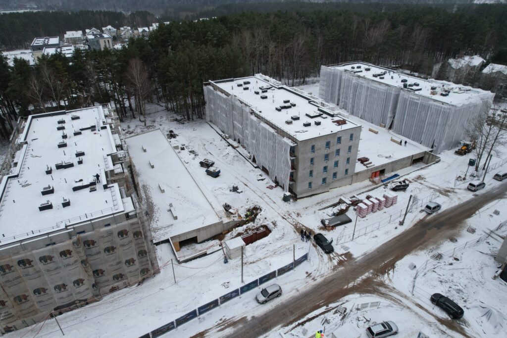 Pušų parkas (Lietaus g. 7) - Daudzdzīvokļu nams - būvdarbu attēli
