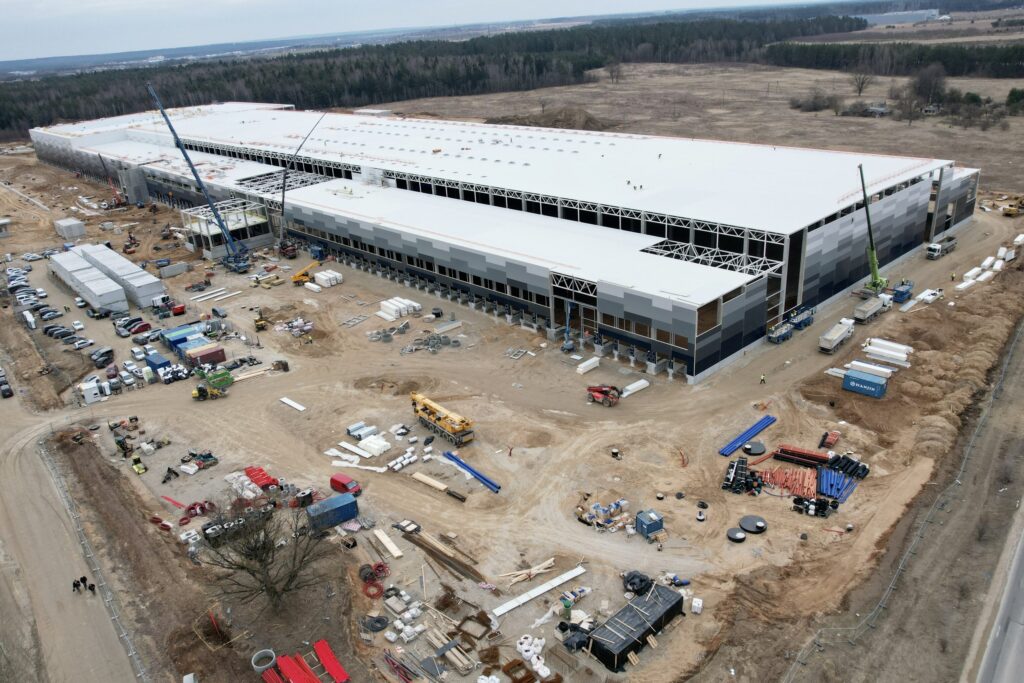 LIDL logistikos centras Jogėliškių g. 1 (Jogėliškių g. 1) - Warehouse / Distribution center - construction photos