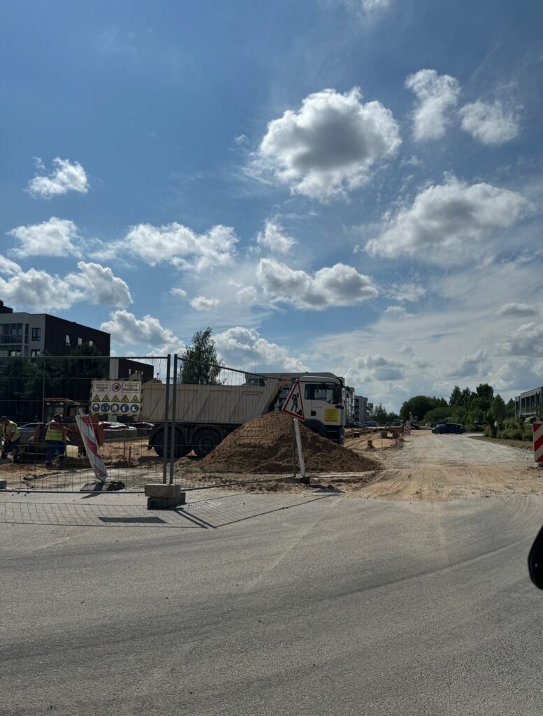 J. Bretkūno g. atkarpa tarp Įsruties ir Tolminkiemio g. (J. Bretkūno g.) - Street - construction photos