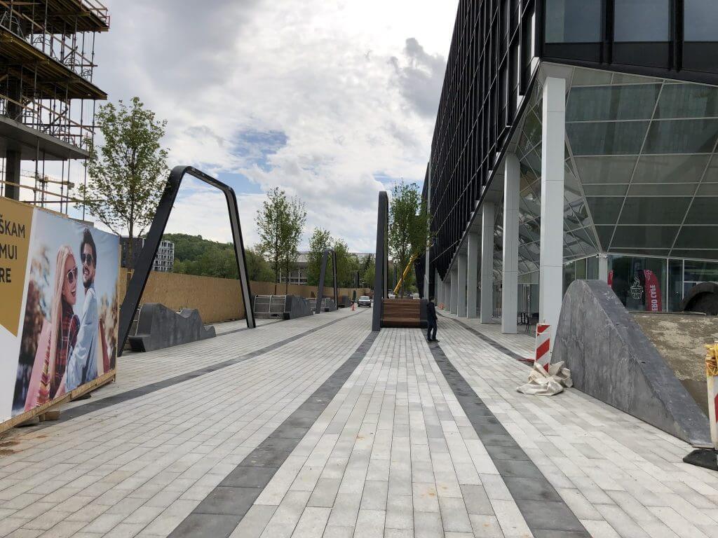 Business Stadium promenada (Rinktinės g. 3) - Square - construction photos