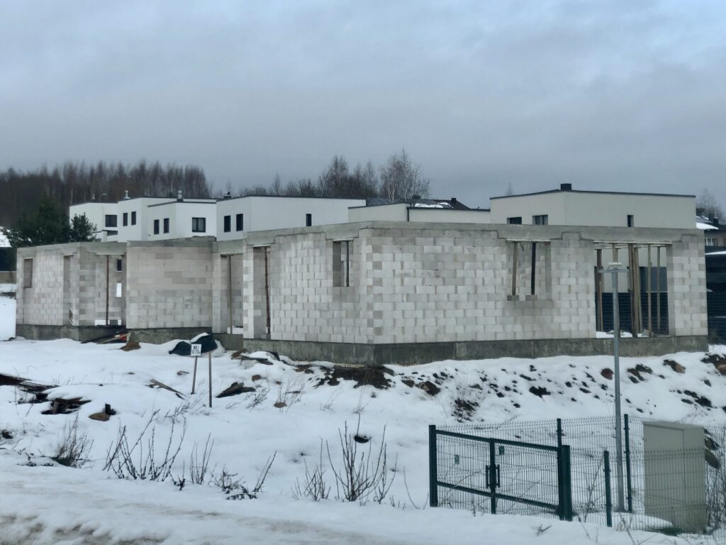 Užutrakio g. 11, 13 (Užutrakio g. 11, 13) - Row housing - construction photos