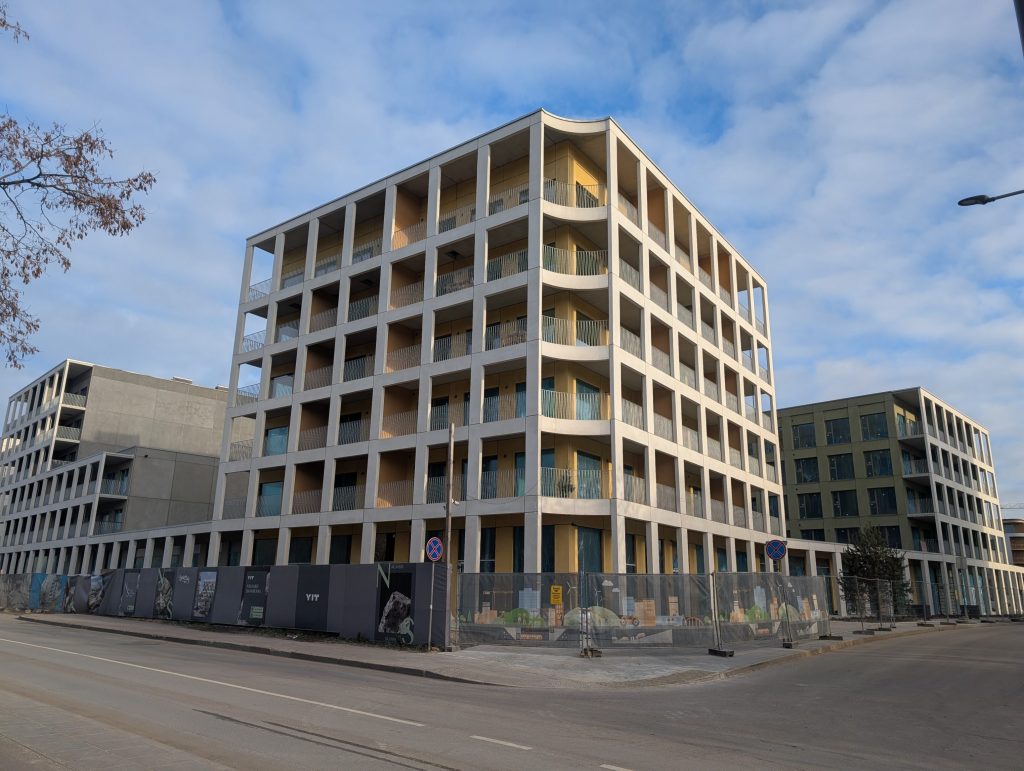 Naujasis Skansenas 6 etapas (Horizonto, Šiaurės, Saulynės, Vakario) (Linkmenų g. 13) - Multi apartment - construction photos