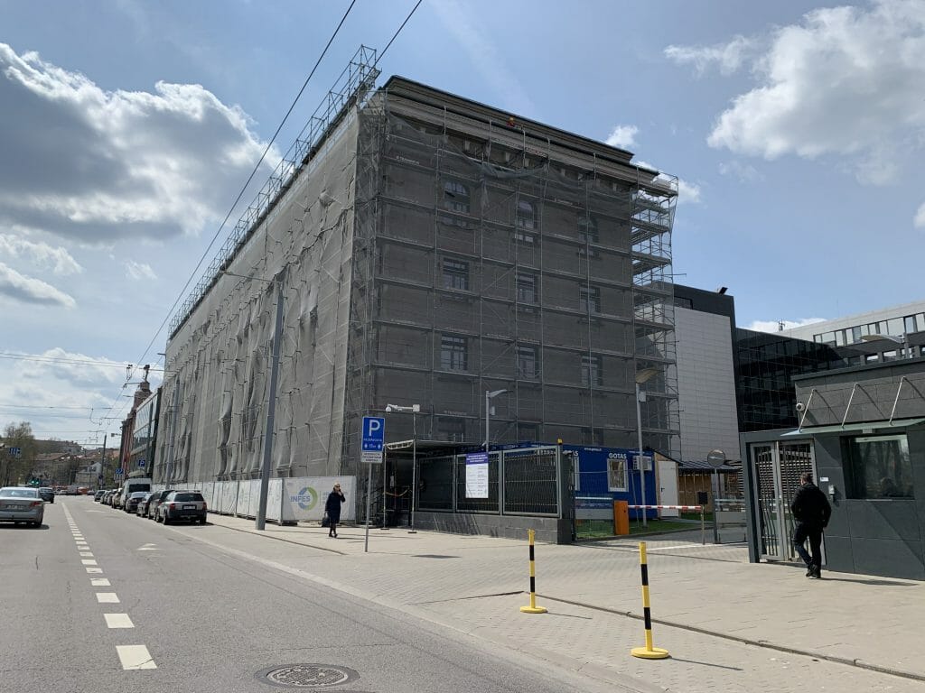 LR Užsienio reikalų ministerijos rekonstrukcija (J. Tumo-Vaižganto g. 2) - Administratīvā ēka - būvdarbu attēli