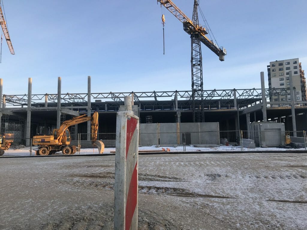 Pašilaičiai PC (Pavilnionių g. 55) - Tirdzniecības centrs - būvdarbu attēli