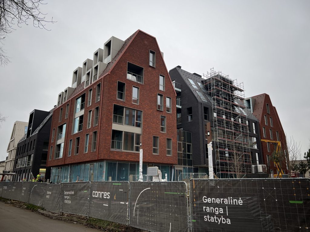 Memelio miestas | gyvenamasis 1 etapas (Naujoji Uosto g. 3) - Multi apartment - construction photos