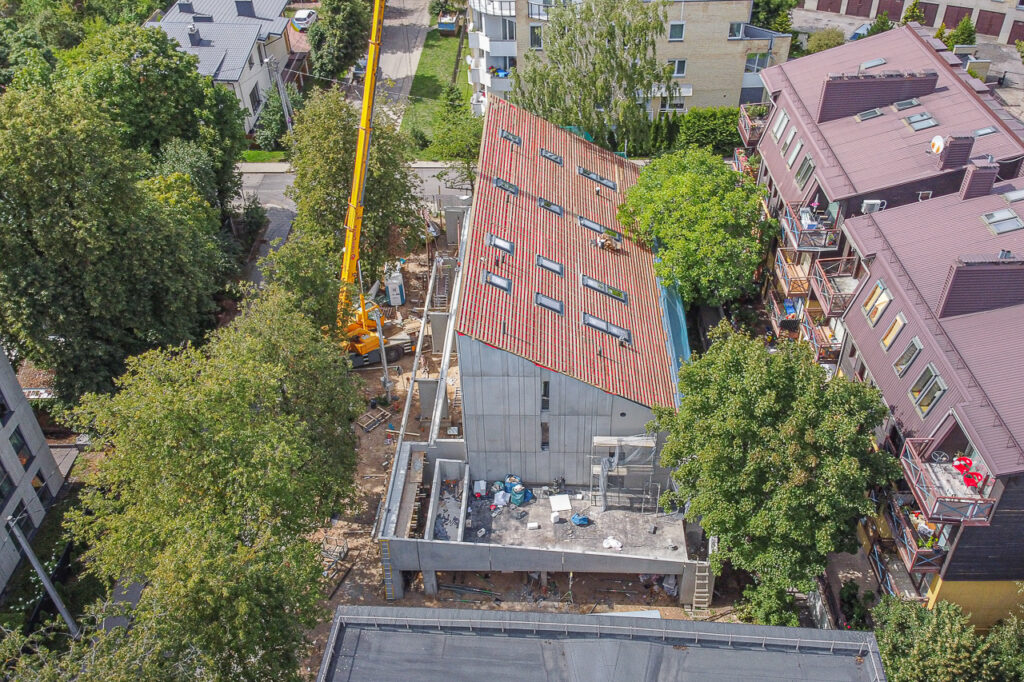 Lūšių 19 (Lūšių g. 19) - Row housing - construction photos